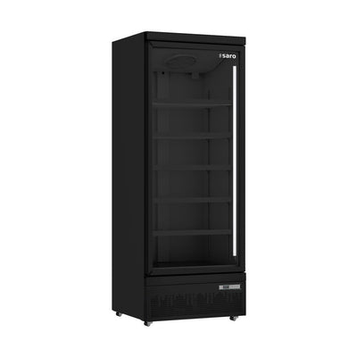 SARO GTK 600 PRO Glass Door Refrigerator – 1 glass door, black, 459 liters