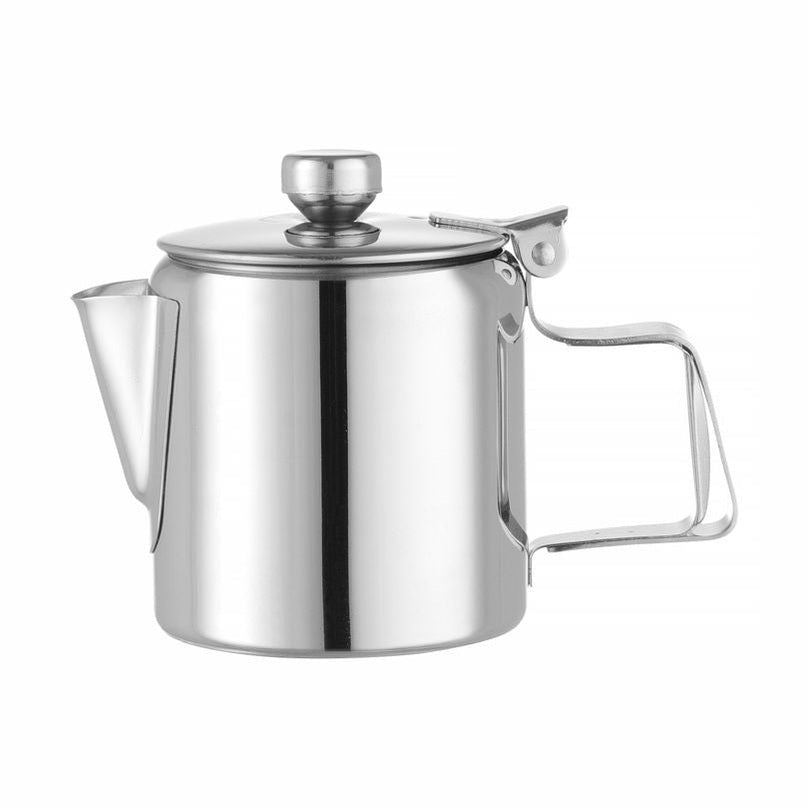 HENDI Kaffee-/Teekanne mit Klappdeckel – 0,2 L, Edelstahl HENDI