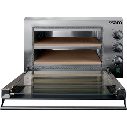 SARO Mini-Pizzaofen für 2 Pizzen Modell ETNA 2 SARO