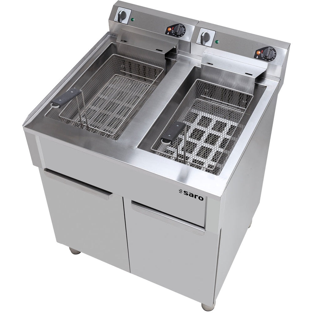 SARO Elektrofritteuse 20+20 L Standmodell BRAGA SARO