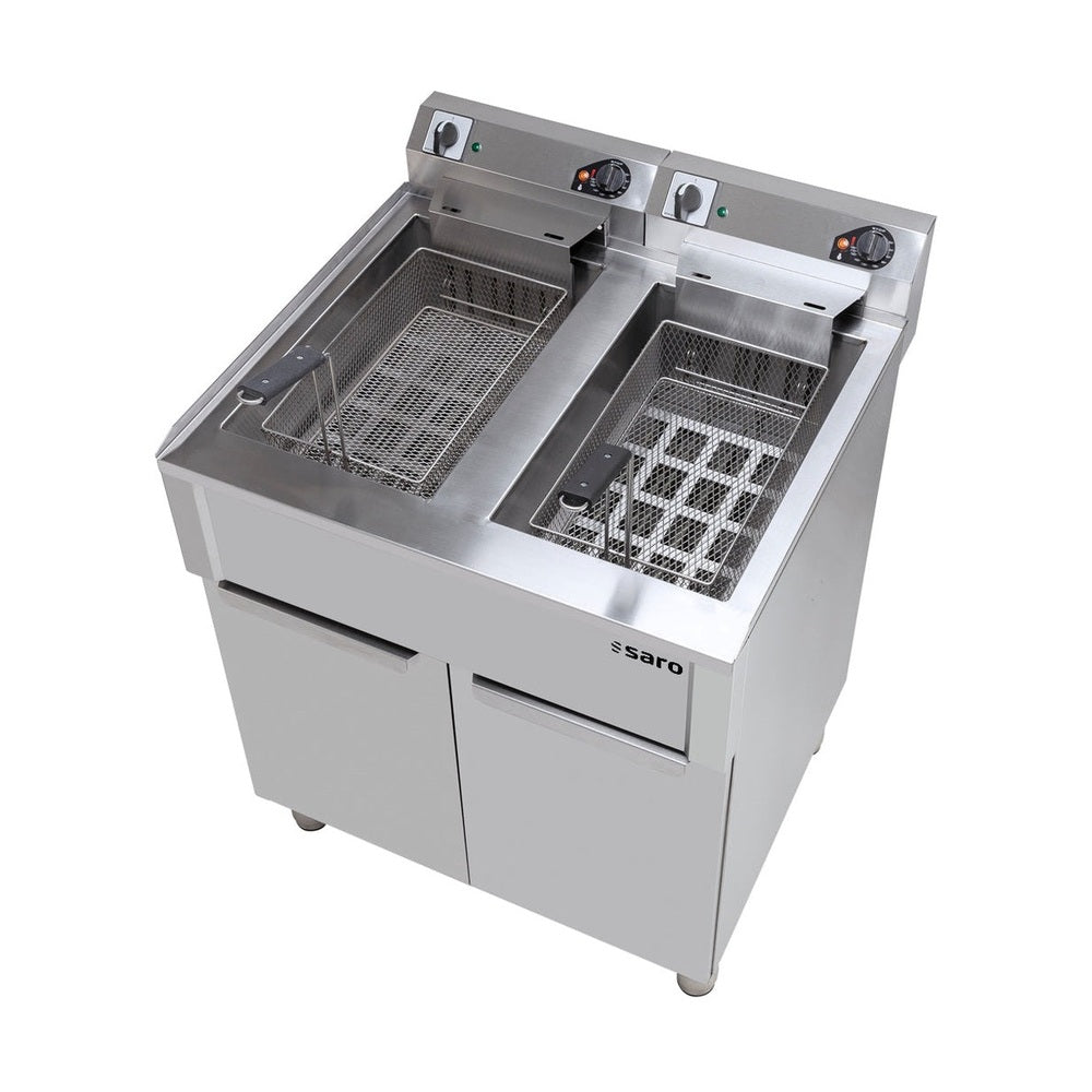SARO Elektrofritteuse 20+20 L Standmodell BRAGA SARO