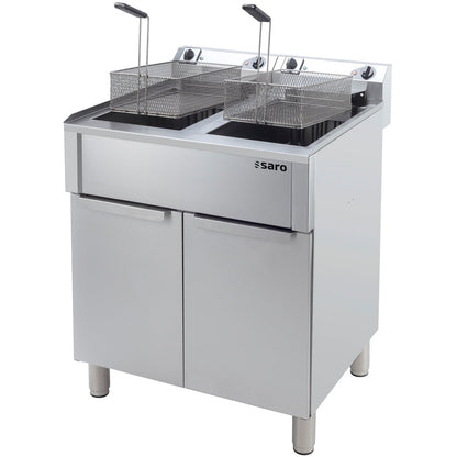 SARO Elektrofritteuse 20+20 L Standmodell BRAGA SARO