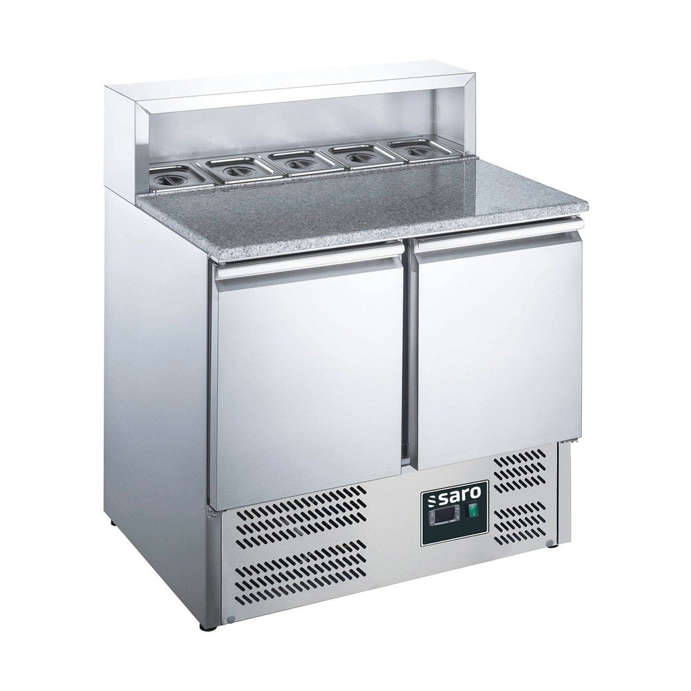 SARO Pizzatisch, 2 Türen, mit Aufsatz, Modell EPS 900 SARO