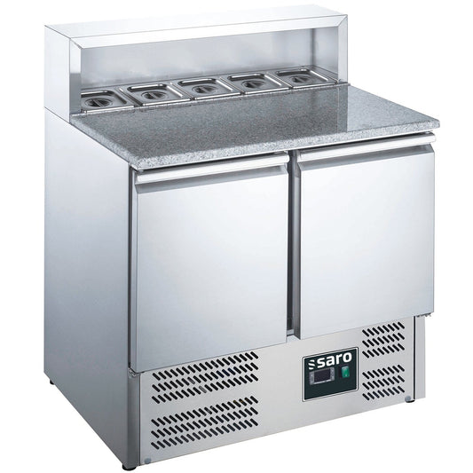 SARO Pizzatisch, 2 Türen, mit Aufsatz, Modell EPS 900 SARO