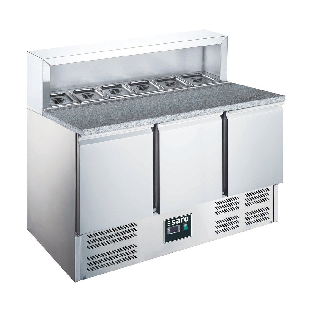 SARO Pizzatisch, 3 Türen, mit Aufsatz, Modell EPS 903 SARO