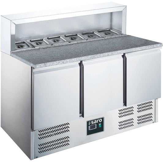 SARO Pizzatisch, 3 Türen, mit Aufsatz, Modell EPS 903 SARO