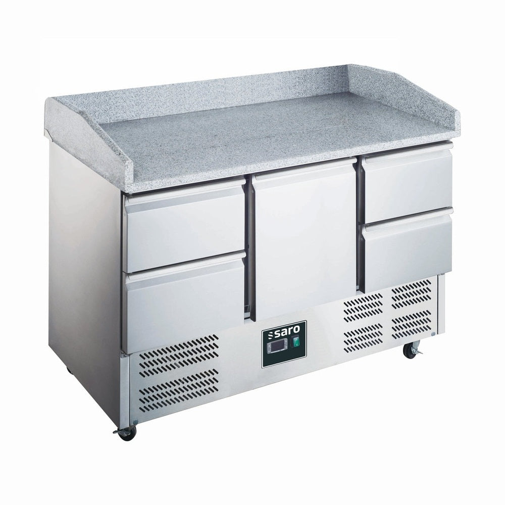 SARO Pizzatisch, 1 Tür + 4 Schubladen, Modell 903 PZ 1/4 SARO