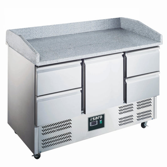 SARO Pizzatisch, 1 Tür + 4 Schubladen, Modell 903 PZ 1/4 SARO