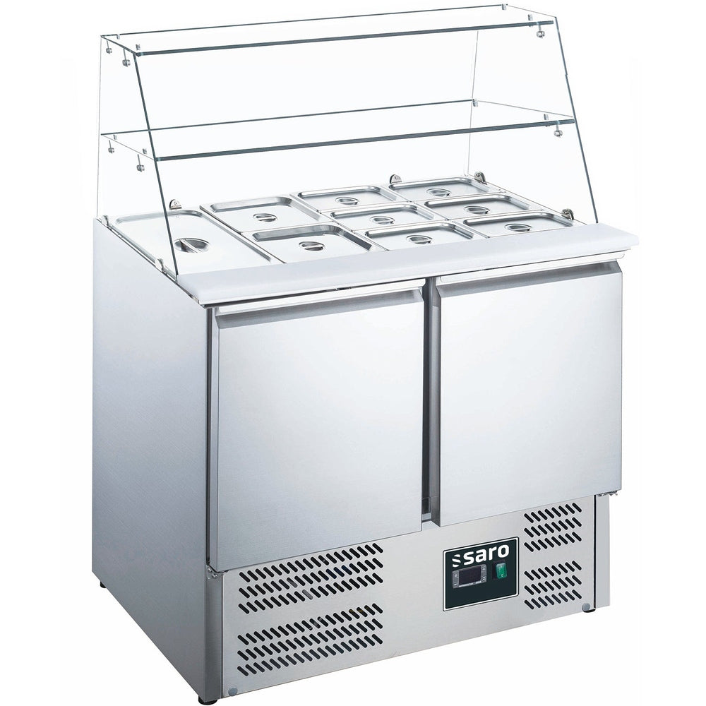 SARO Saladette, 2 Türen, mit Glasaufsatz, Modell ES 900 G SARO