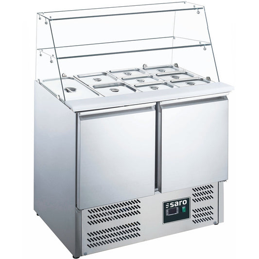 SARO Saladette, 2 Türen, mit Glasaufsatz, Modell ES 900 G SARO