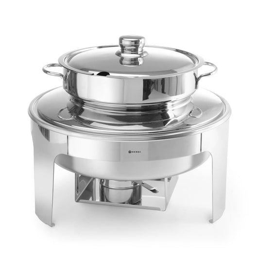 Suppen Chafing Dish, Spiegelglanz, HENDI, Profi Line, 10L, ⌀420x H 380mm HENDI