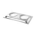 HENDI Aufsatzadapter für 2 Bain-Marie-Töpfe – GN 1/1, Edelstahl HENDI