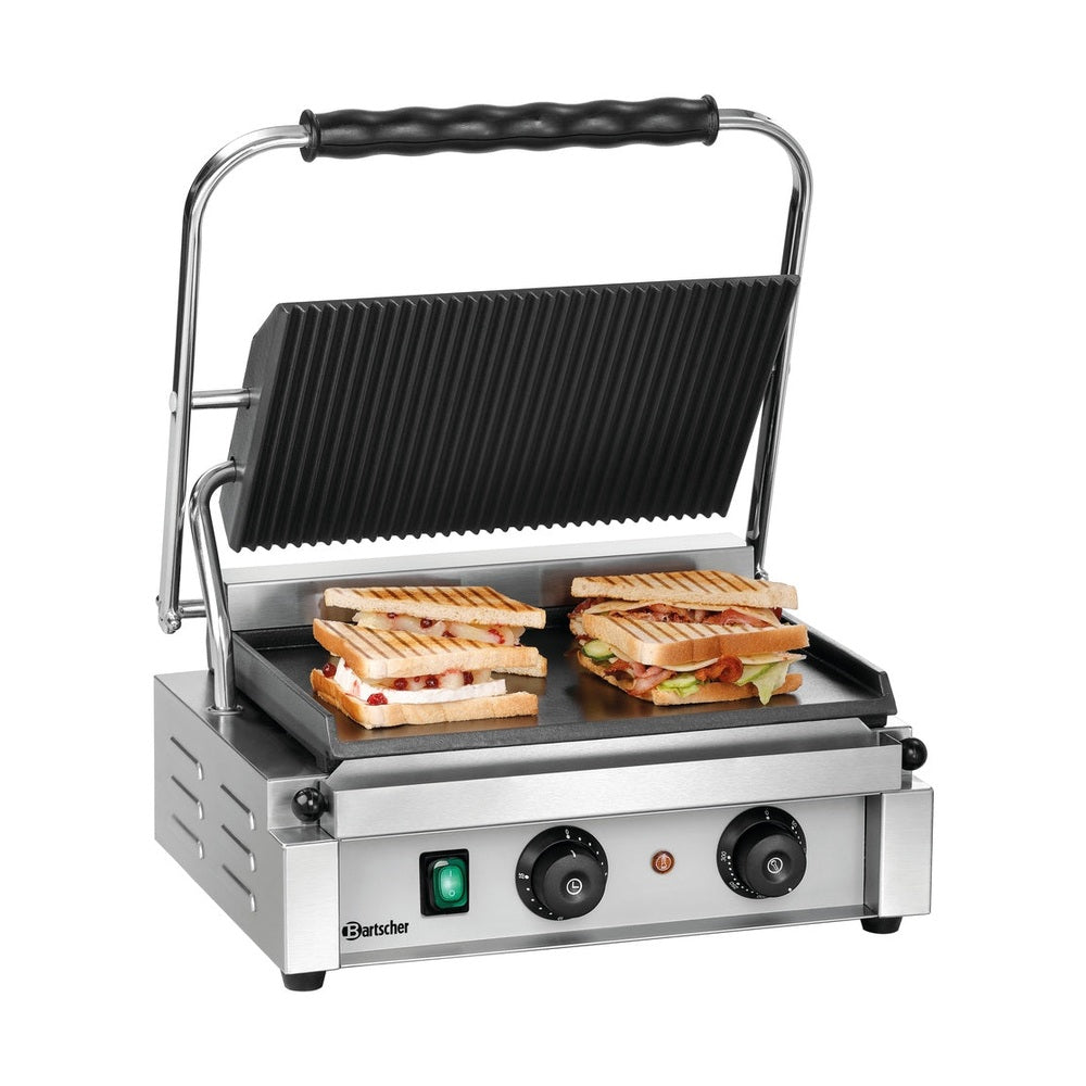Kontaktgrill 'Panini', gerillt/glatt Bartscher