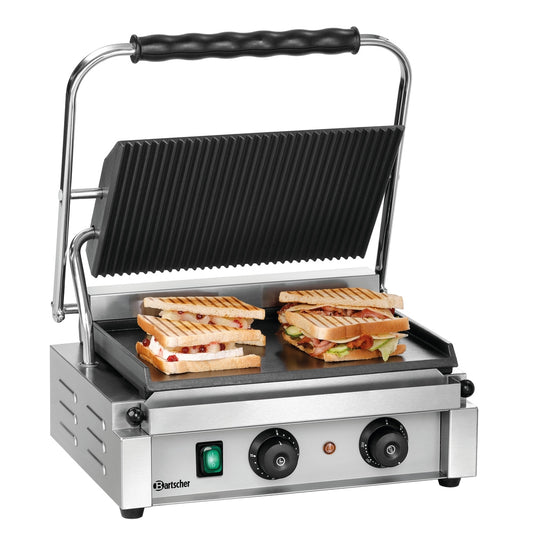 Kontaktgrill 'Panini', gerillt/glatt Bartscher
