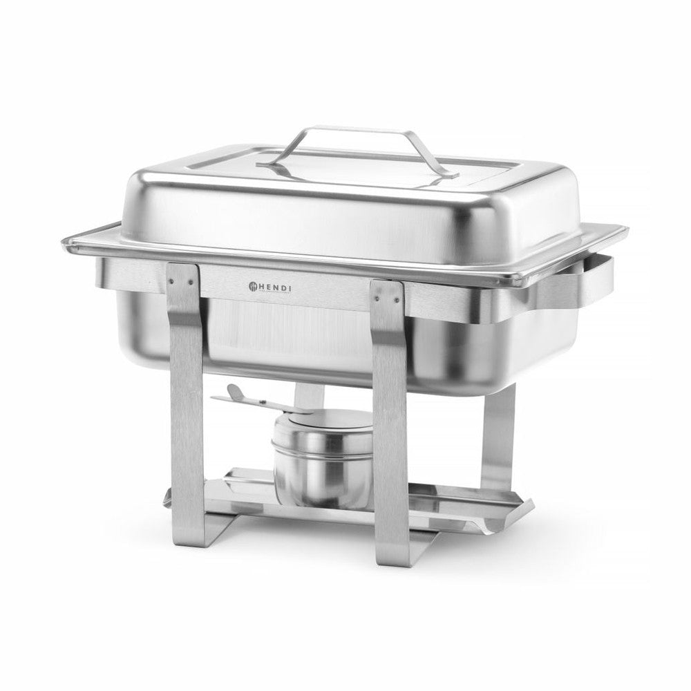 HENDI Chafing Dish Kitchen Line GN 1/2 – 4,5 L, Brennpaste HENDI