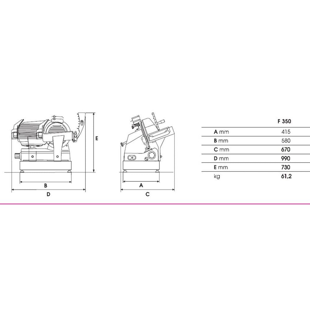 SARO Automatische Aufschnittmaschine Modell F-350 SARO