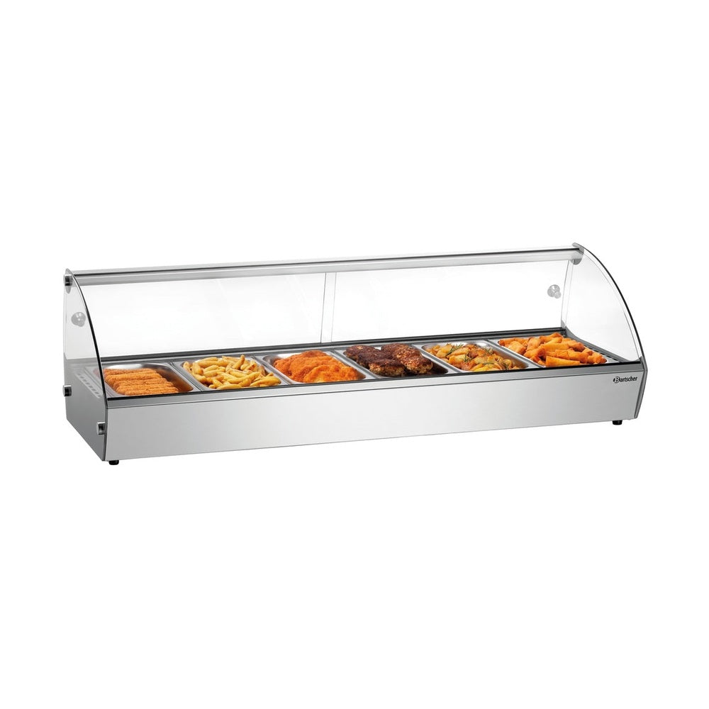 Bartscher Heisse Aufsatzvitrine 6x GN 1/3 – 30 bis 90 °C Bartscher