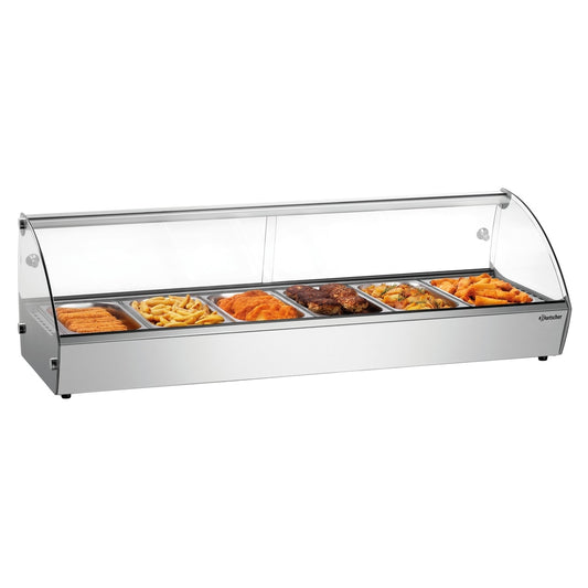 Heisse Aufsatzvitrine 6x GN 1/3 Bartscher