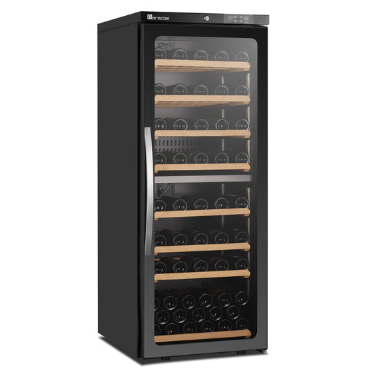 SARO 2-Zonen Weinkühlschrank mit Glastür, Modell CV 350 PV 2T SARO