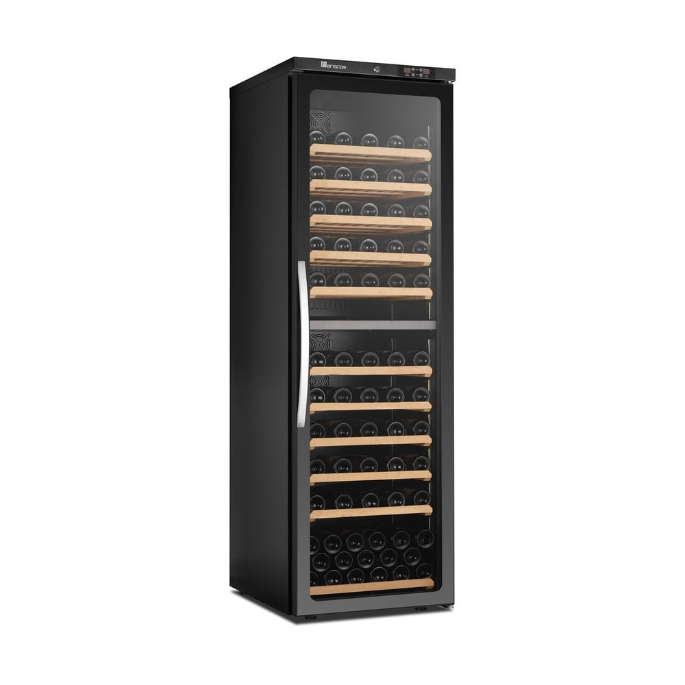 SARO 2-Zonen Weinkühlschrank mit Glastür, Modell CV 450 PV 2T SARO