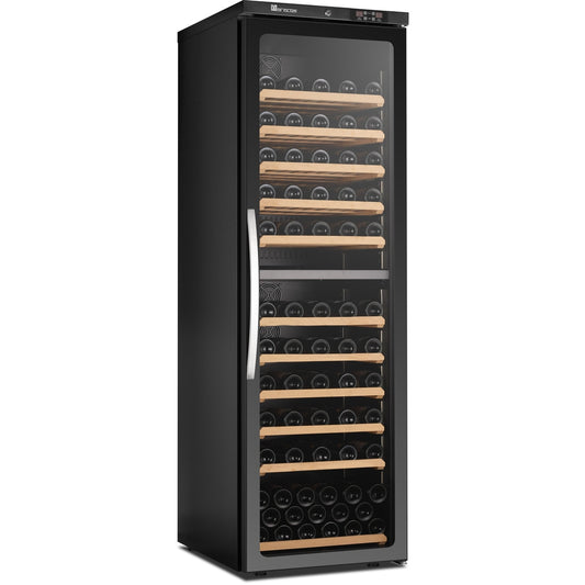 SARO 2-Zonen Weinkühlschrank mit Glastür, Modell CV 450 PV 2T SARO