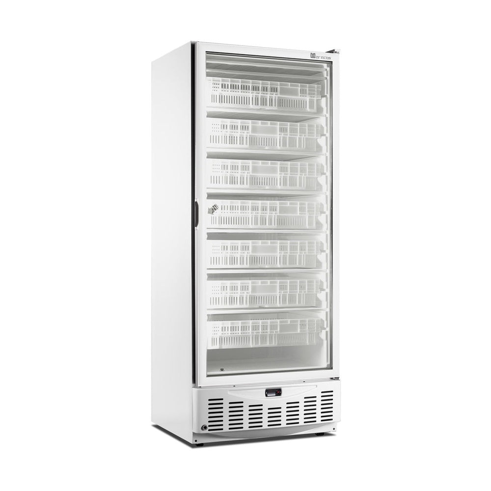 SARO Tiefkühlschrank mit Glastür - weiß, Modell MM5 N PV SARO