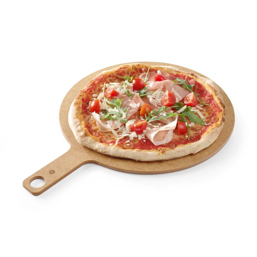 HENDI Pizzabrett mit Griff – Ø 406 mm, Holzfaser HENDI