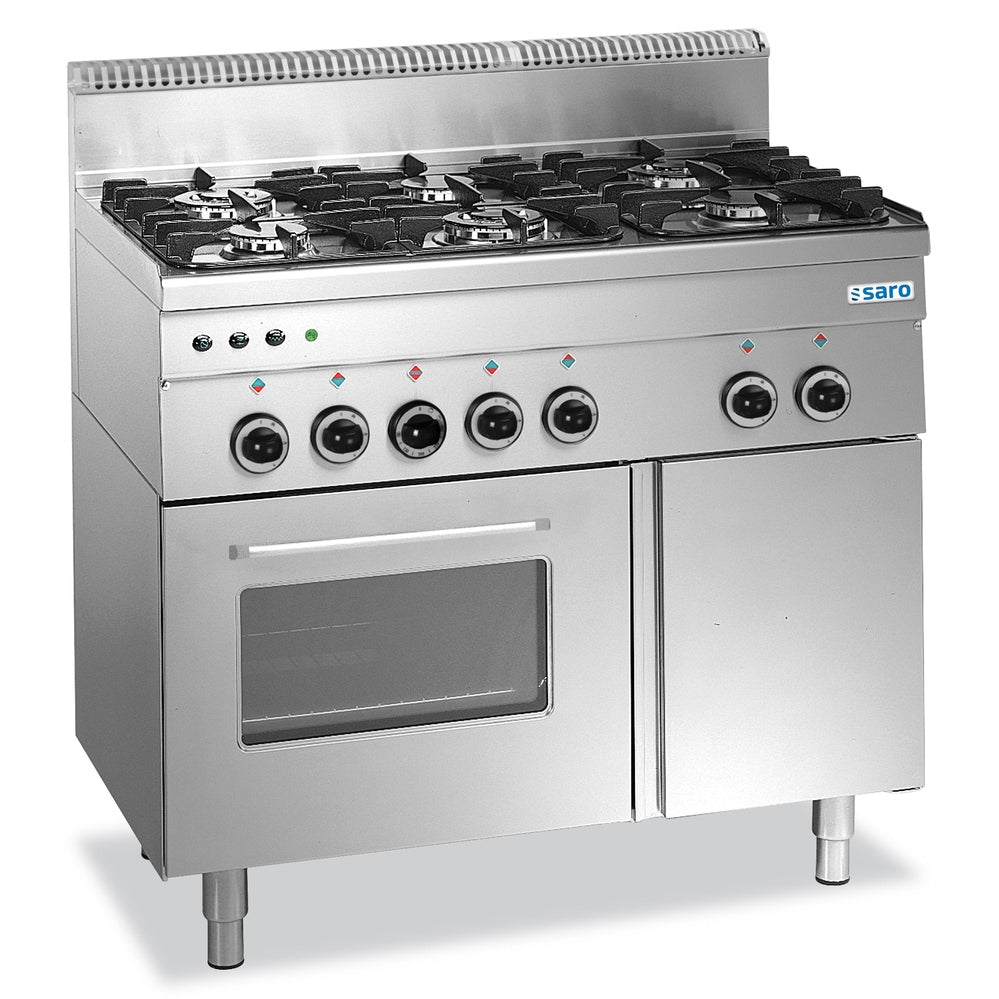 SARO Gasherd+Ofen+Grill 6 Brenner 600 Line Modell G6SFA6 SARO