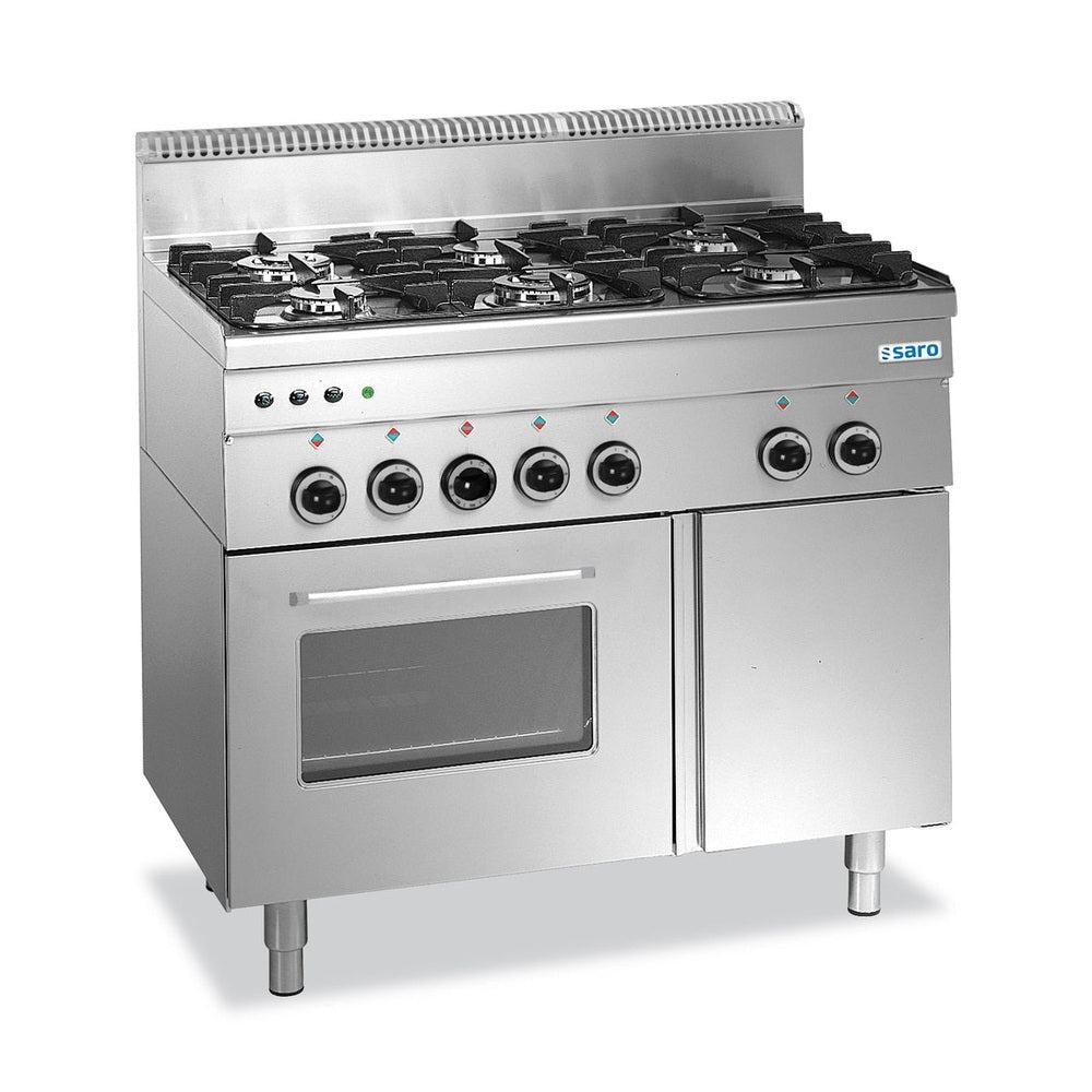 SARO Gasherd+Ofen+Grill 6 Brenner 600 Line Modell G6SFA6 SARO