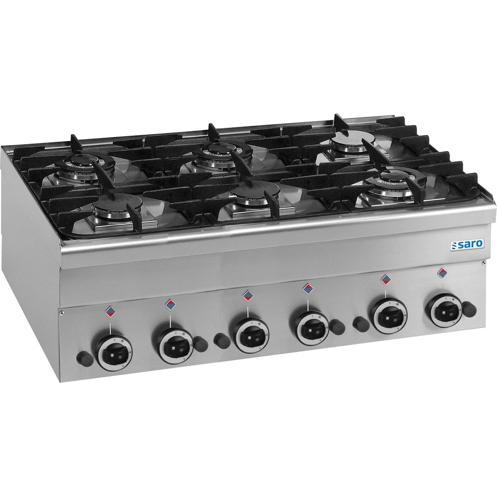 SARO Gasherd 6 Brenner Auftisch 600 Line Modell G6S6 SARO