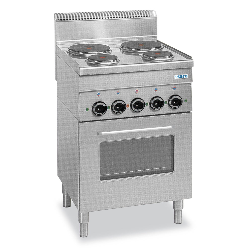 SARO Elektroherd 4 Platten+Grill+Umluftofen 600 Line Modell E4F6 SARO