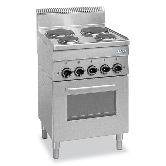 SARO Elektroherd 4 Platten+Grill+Umluftofen 600 Line Modell E4F6 SARO