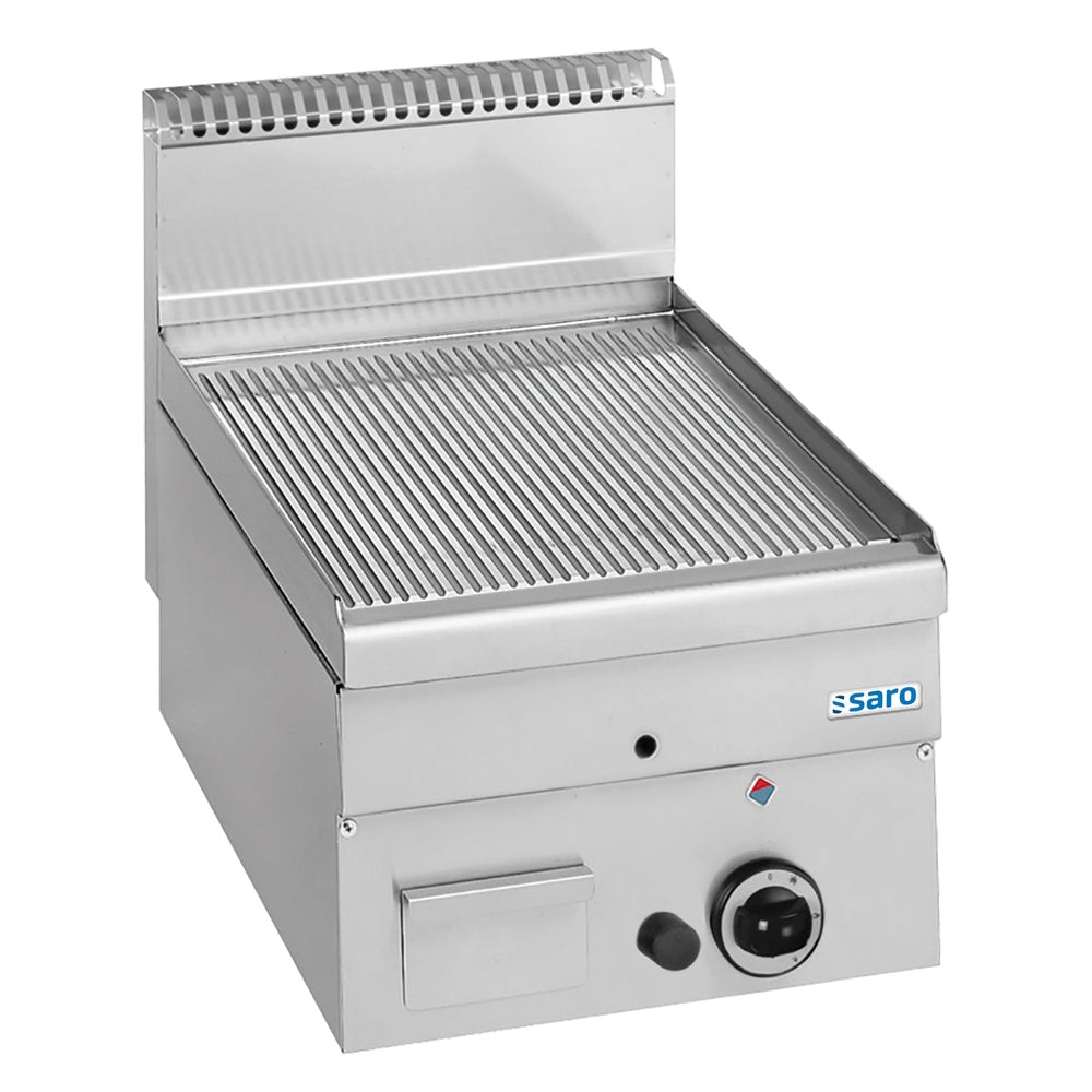 SARO Gasgrillplatte gerillt Auftisch 400x600 Modell GFT46R SARO