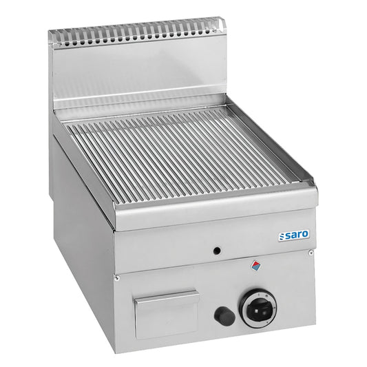 SARO Gasgrillplatte gerillt Auftisch 400x600 Modell GFT46R SARO