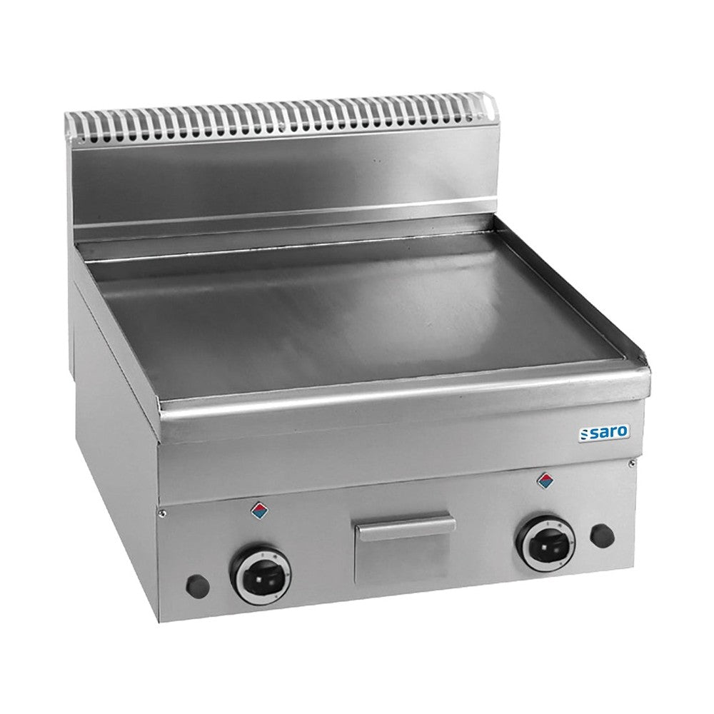 SARO Gasgrillplatte glatt Auftisch 600x600 Modell GFT66L SARO