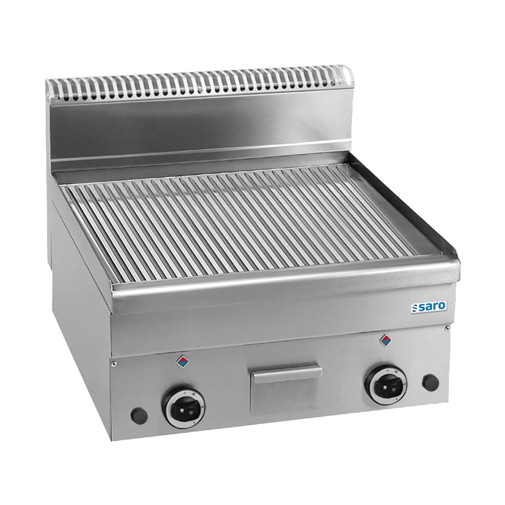 SARO Gasgrillplatte gerillt Auftisch 600x600 Modell GFT66R SARO