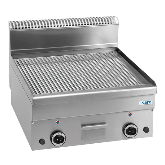 SARO Gasgrillplatte gerillt Auftisch 600x600 Modell GFT66R SARO