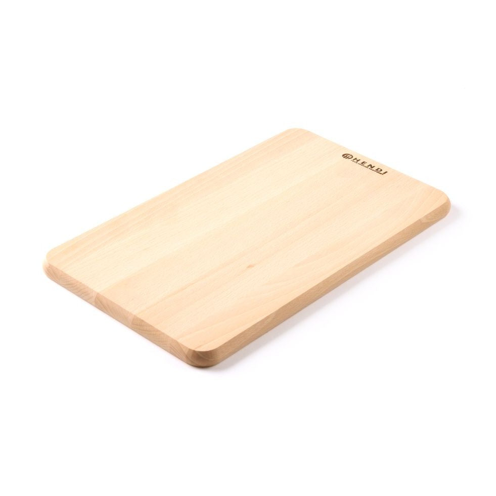 HENDI Brotschneidbrett Buche – 340 × 200 mm, Holz hell