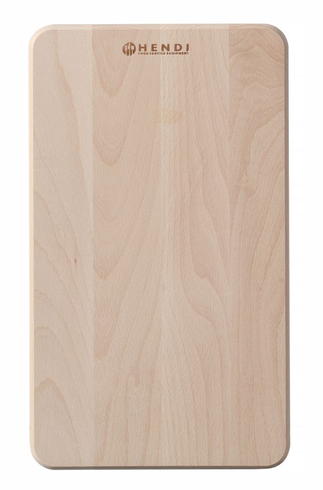HENDI Brotschneidbrett Buche – 340 × 200 mm, Holz hell