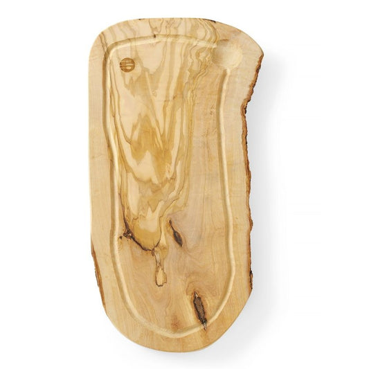 Schneide- und Servierbrett aus Olivenholz, mit Rille, HENDI, 300x210x H 18mm HENDI