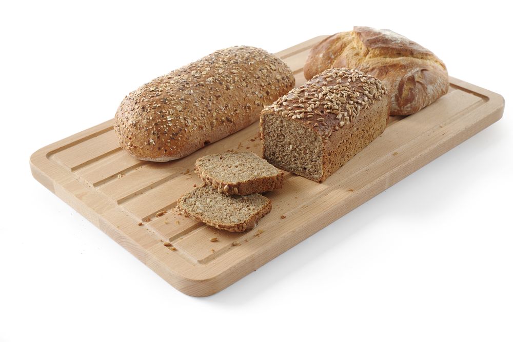 HENDI Baguette-Brett Buche – 530 × 325 mm, gerillt und glatt