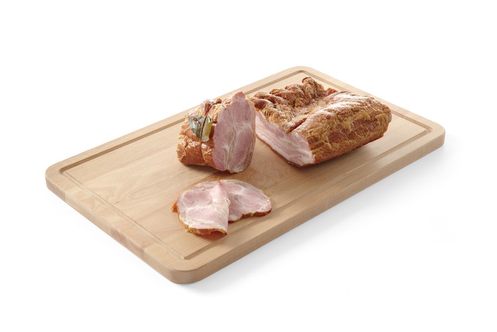 HENDI Baguette-Brett Buche – 530 × 325 mm, gerillt und glatt