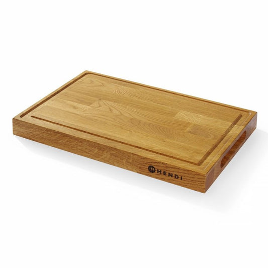 Servierbrett aus Eichenholz, HENDI, 420x280x H 40mm HENDI