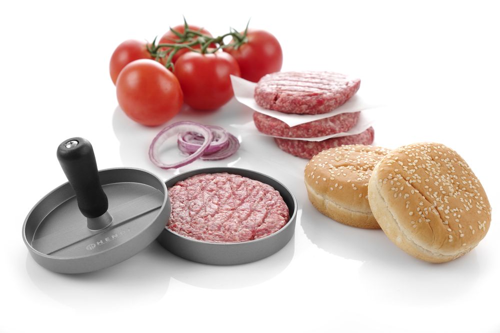 HENDI Hamburgerpresse – für Patties Ø 115 mm, Aluminium HENDI