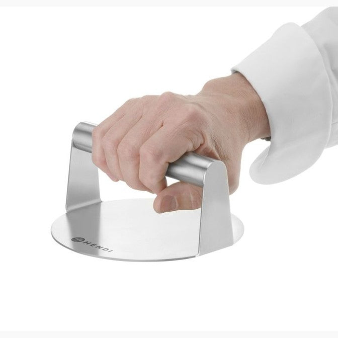 HENDI Smash Burger-Presse Kitchen Line – Ø 160 mm, Edelstahl