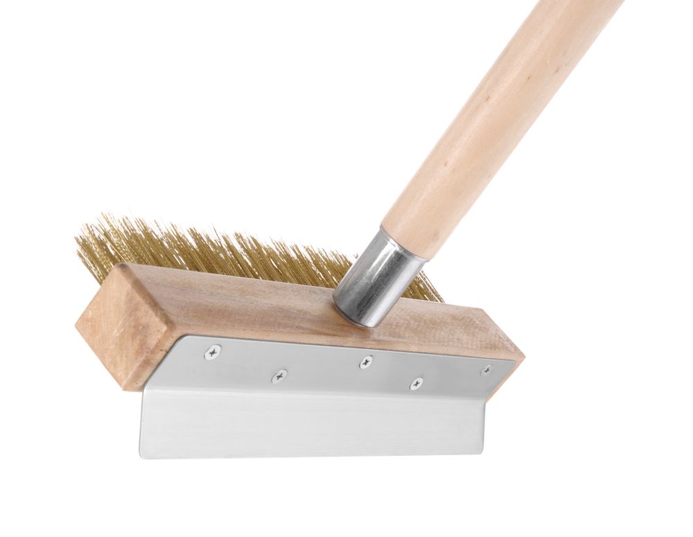 HENDI Reinigungsbürste für Pizzaöfen – Messingdraht, 930 × 260 mm