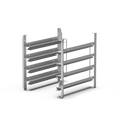 Bartscher Auflageschienen, 4 Einschübe – GN 1/1 oder 600 × 400 Bartscher