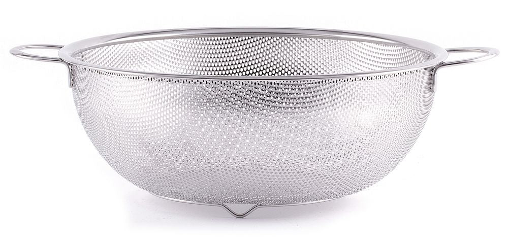 HENDI Gemüsesieb – Ø 285 mm, Edelstahl, mit Untersatz