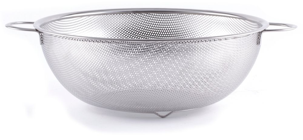 HENDI Gemüsesieb – Ø 315 mm, Edelstahl, mit Untersatz