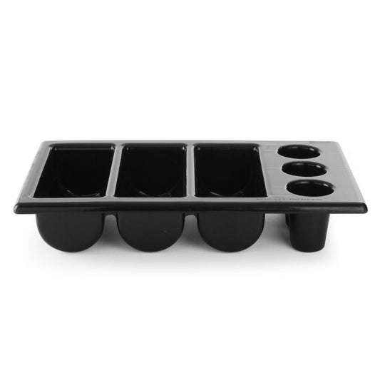 Besteckbehälter, HENDI, Schwarz, 530x325x H 105mm HENDI
